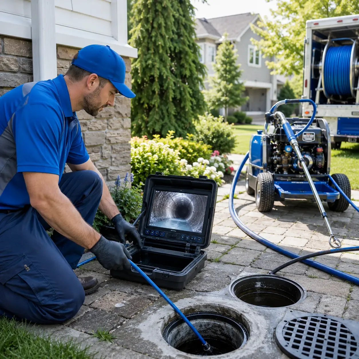 Outdoor drain cleaning professionals serving China Grove, NC
